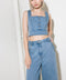 EVER SO SWEET LIGHT INDIGO DENIM TOP