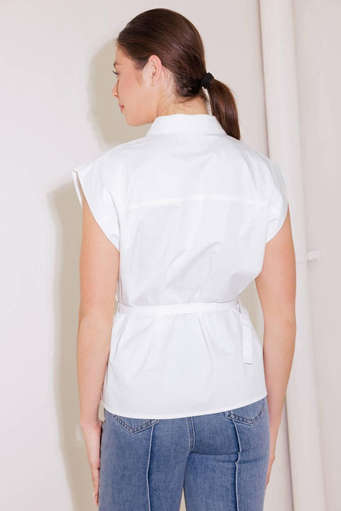 ON CLOUD NINE WHITE WOVEN TOP