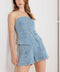 ANGEL WINGS AND CHAMOMILE DENIM TOP