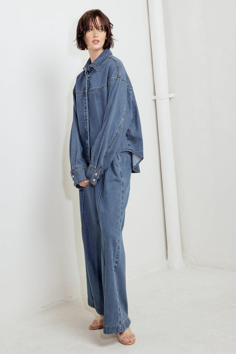 OFFLINE EDGE INDIGO DENIM TOP