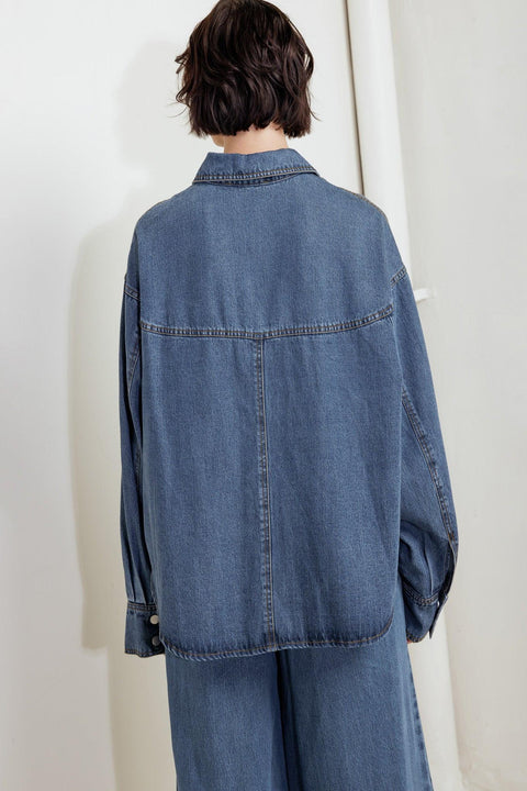 OFFLINE EDGE INDIGO DENIM TOP