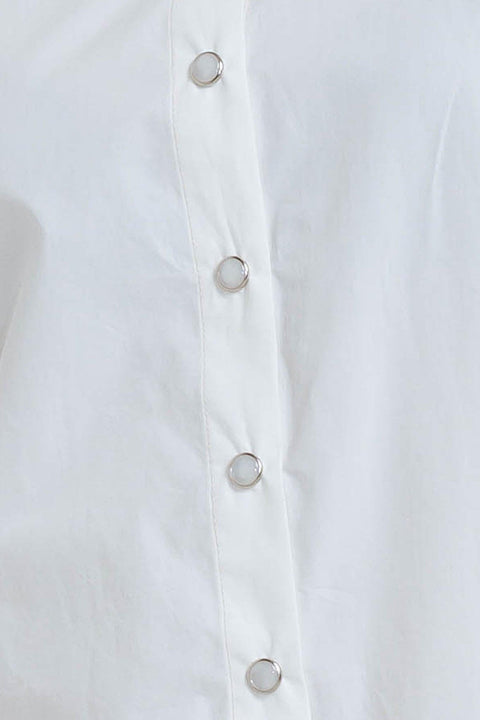 WHITE NOISE SOLID WOVEN TOP