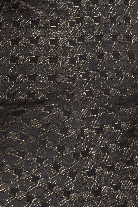 EVENING SCULPT METALLIC THREADED WOVEN TOP