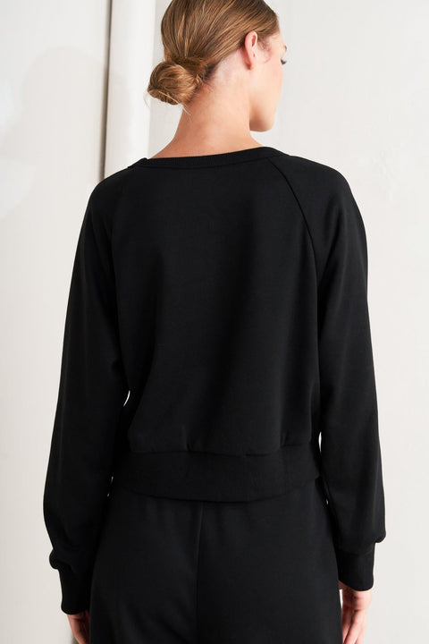 BLACK REGIMENT WOVEN TOP