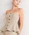 MODERN CORSET MOCHA KNIT TOP