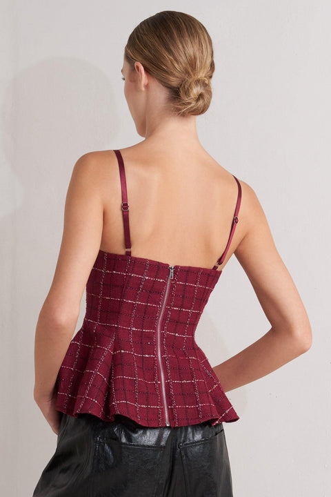 BURNT BOULEVARD TWEED CAMI TOP