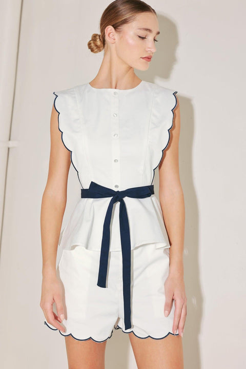 RESORT READY WOVEN TOP