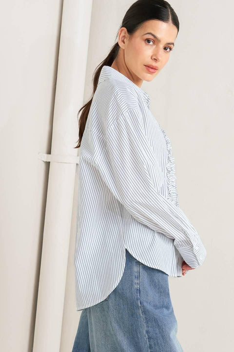 DAYLIGHT EDGE WOVEN TOP