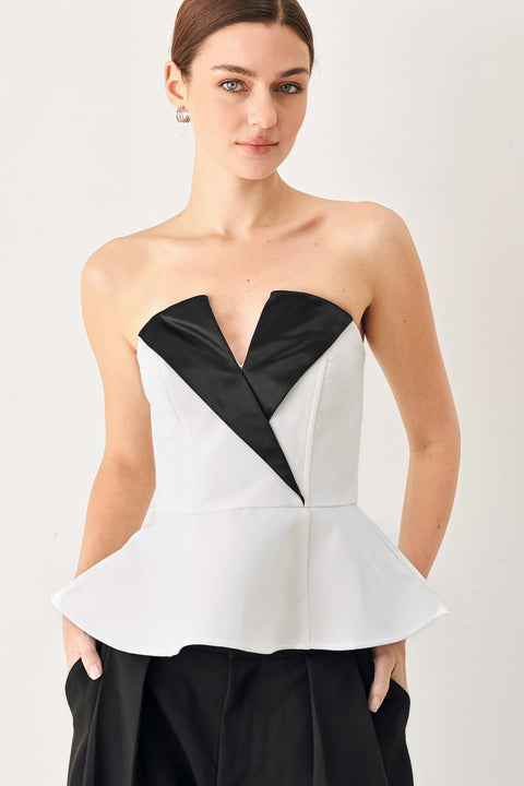 DRESS CODE WOVEN TUBE TOP