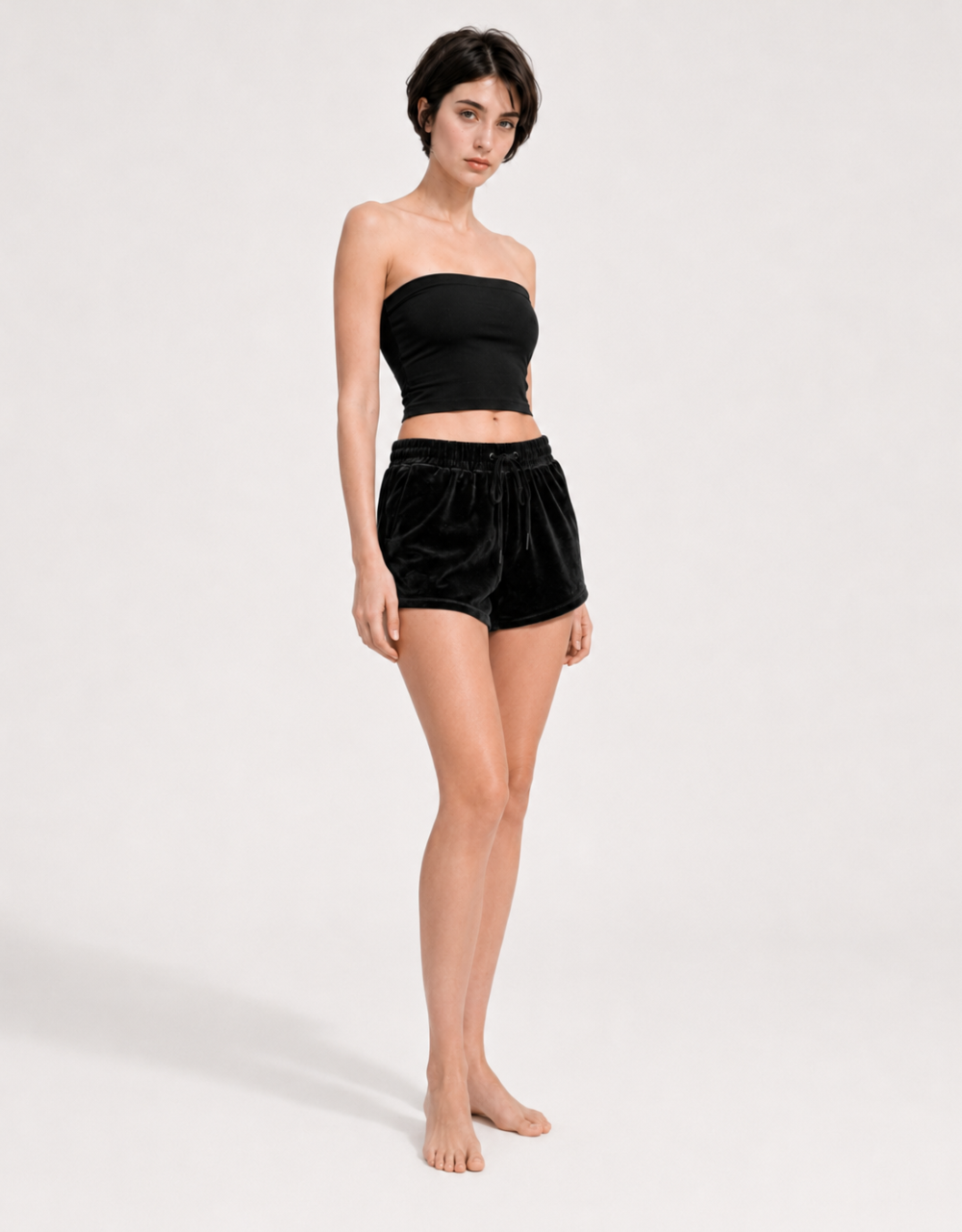 Berry Velvet Shorts