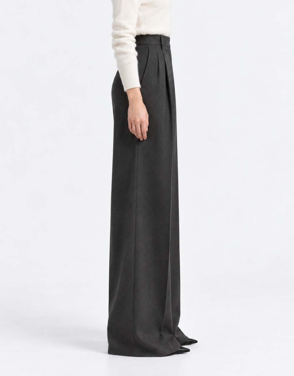 Cannes Baggy Trousers - Grey