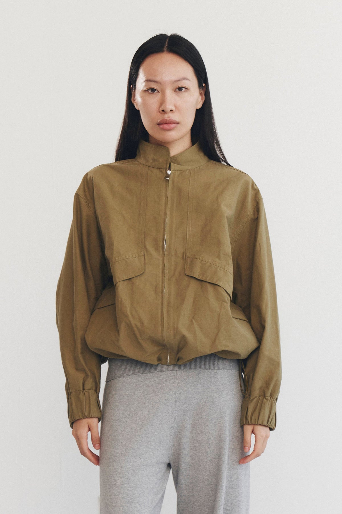 SABLE JACKET IN SAGE GREEN