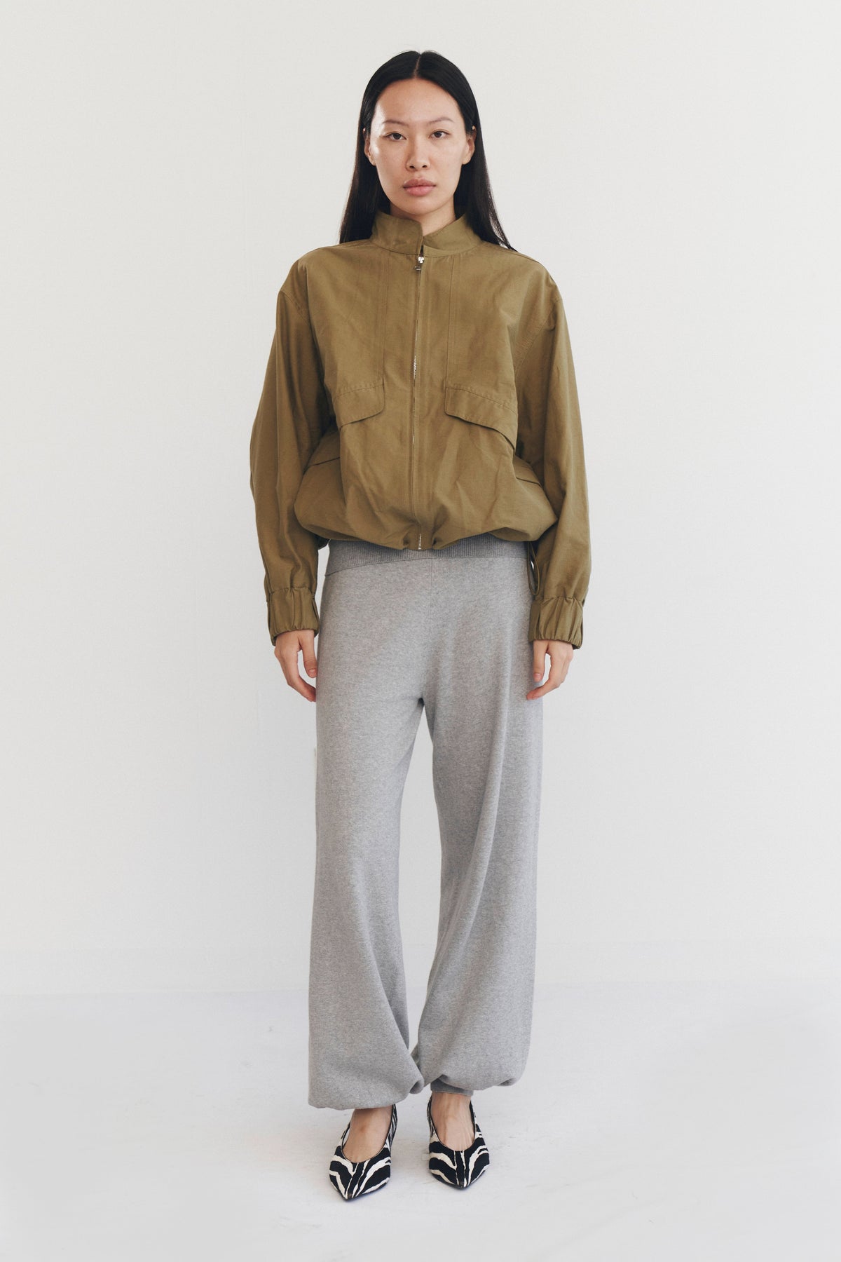 SABLE JACKET IN SAGE GREEN