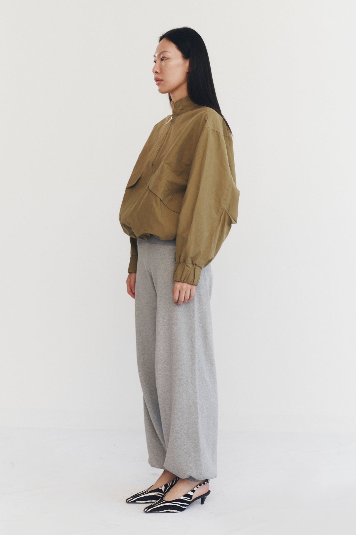 SABLE JACKET IN SAGE GREEN