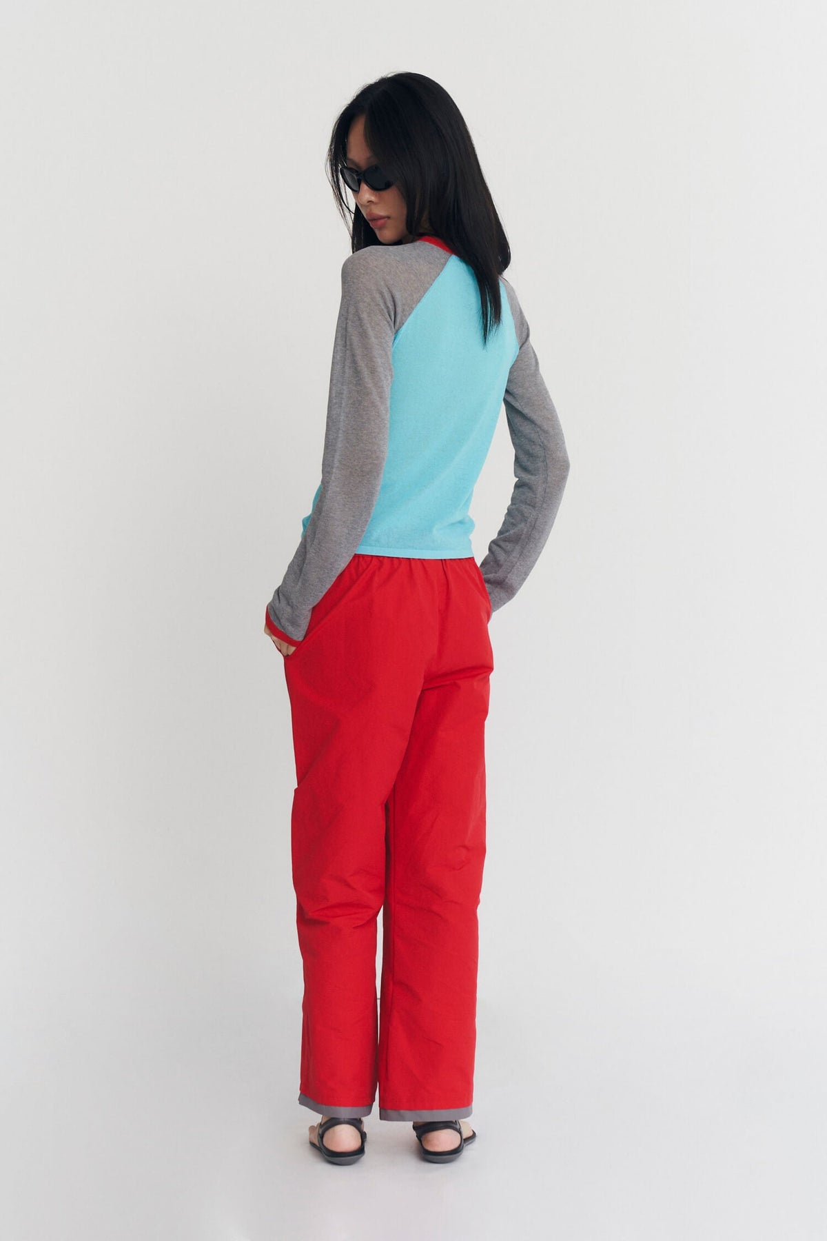 MIRINAE RAGLAN KNIT TOP IN GELEIRA MULTI