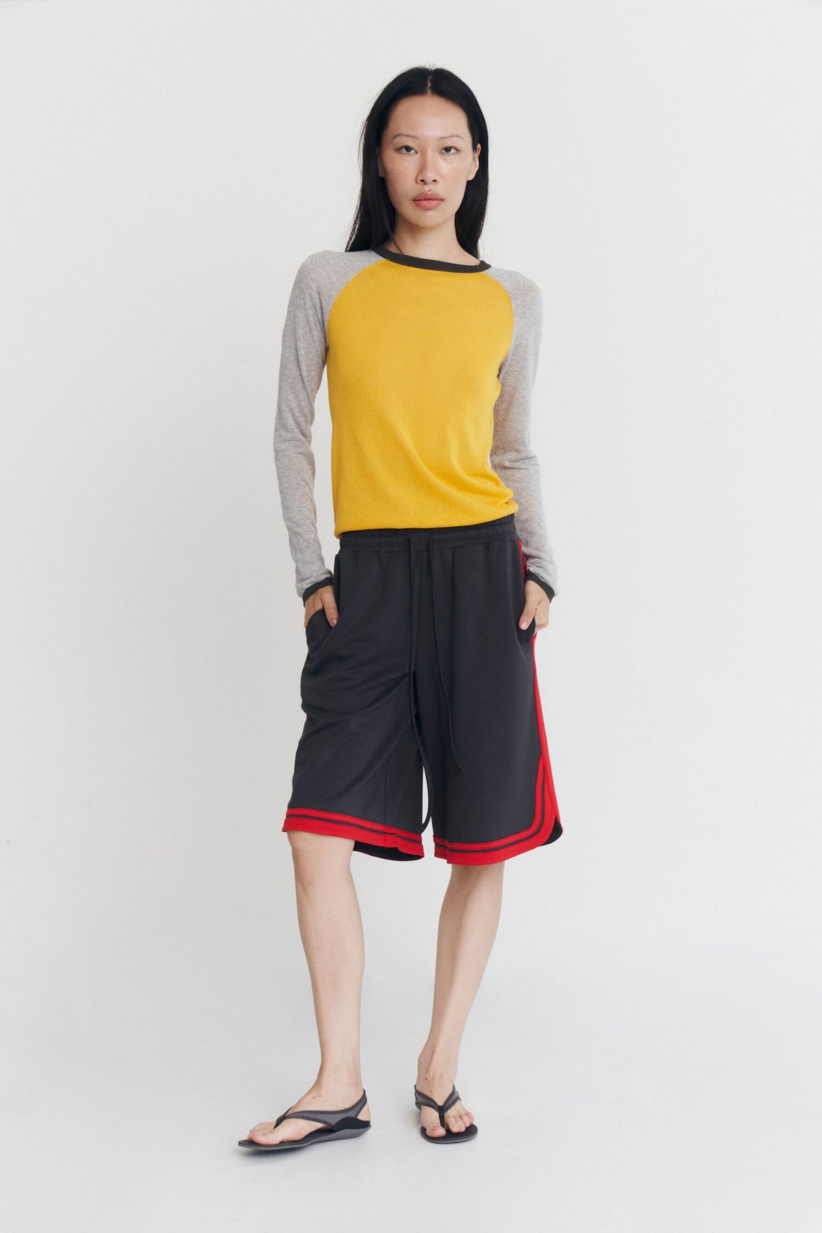 MIRINAE RAGLAN KNIT TOP IN MARACUJA MULTI