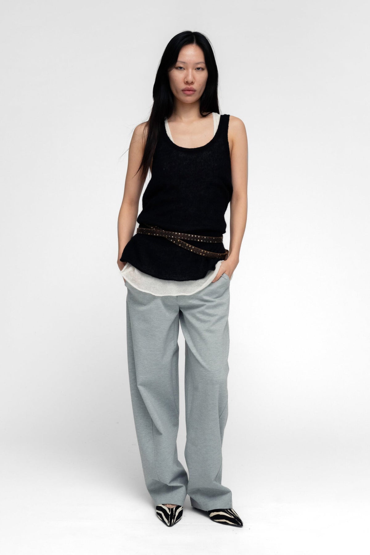 LIRA TANK TOP IN BLACK