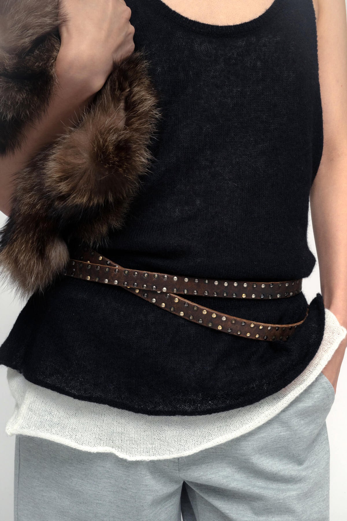 LIRA TANK TOP IN BLACK