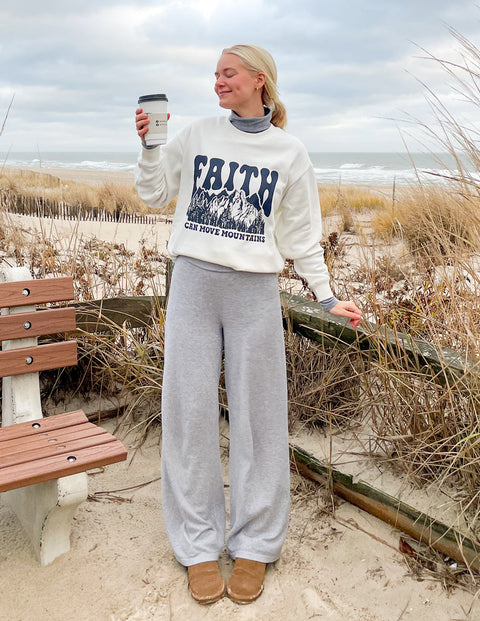 Faith Can Move Mountains Unisex Crewneck