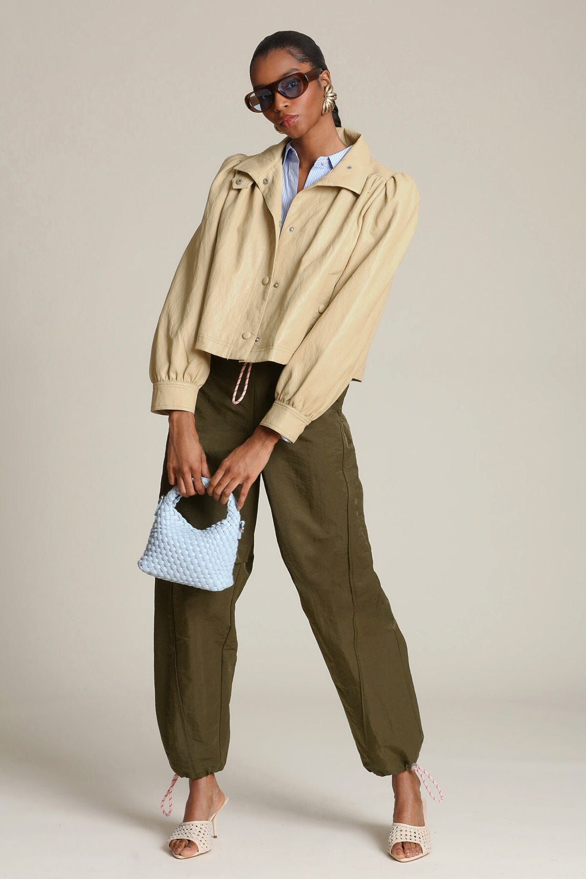 Faux-Ever Leather™ Puff Sleeve Jacket