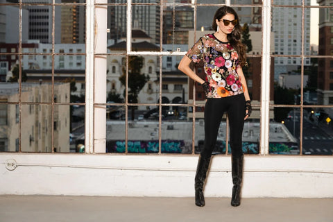 Floral Embroidered Lace Top
