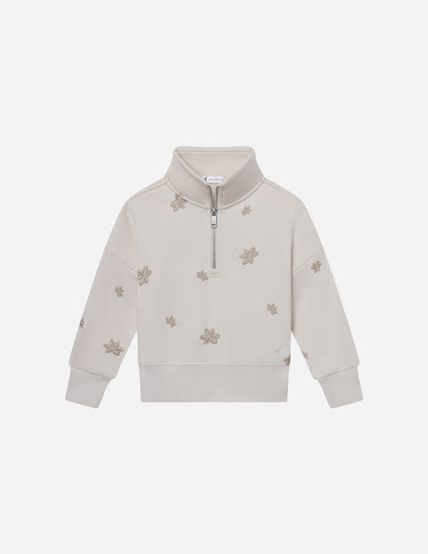 Floral Kids Half-Zip