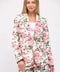 Floral Print Cotton Blazer
