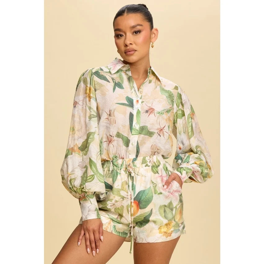 Fruits and Florals Short Set