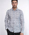 Bloom Patterned Grey Slim Fit Shirt - Wessi