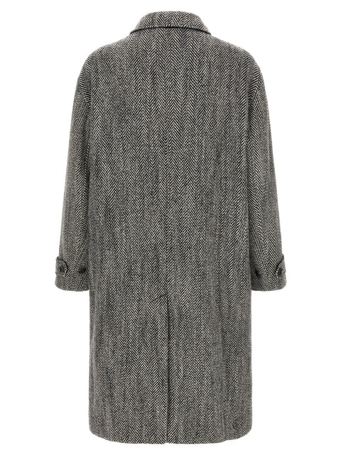 Dolce & Gabbana Chevron Wool Coat