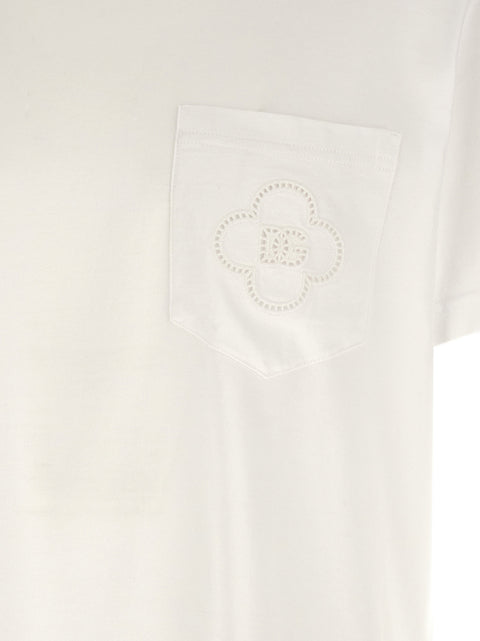 Dolce & Gabbana Openwork Logo T-shirt