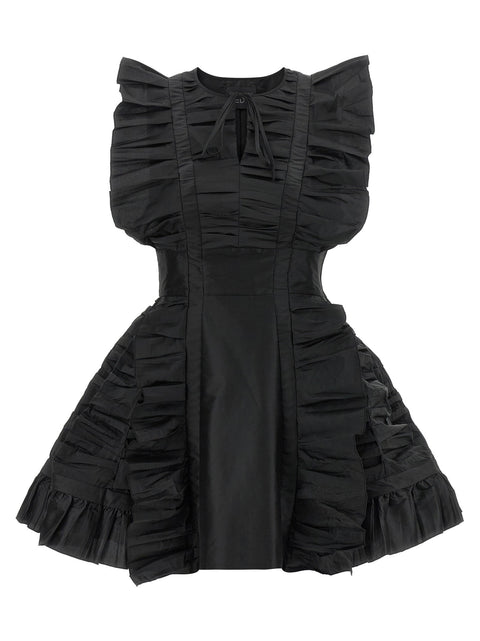 Giovanni Bedin Black Ruffle Dress