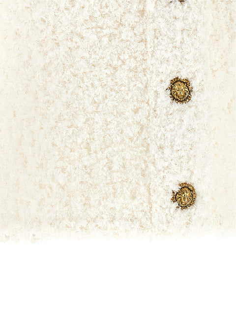 Balmain Cardigan Tweed Plumetis