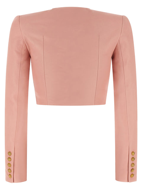 Balmain Testa Di Leone Bolero Blazer