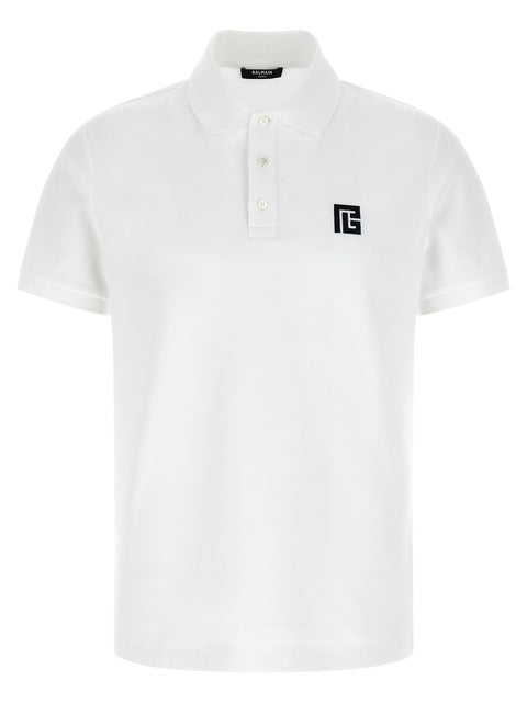 Balmain Embroidery Polo Shirt