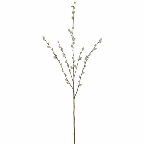 31" Faux Pussy Willow Stem