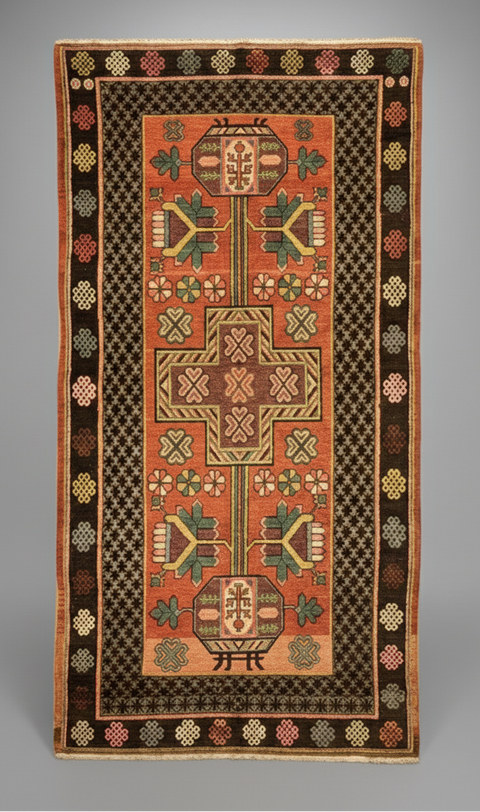 Antique Khotan Samarkand Rug, circa 1910's, size 5' 2" x 9' 9"
