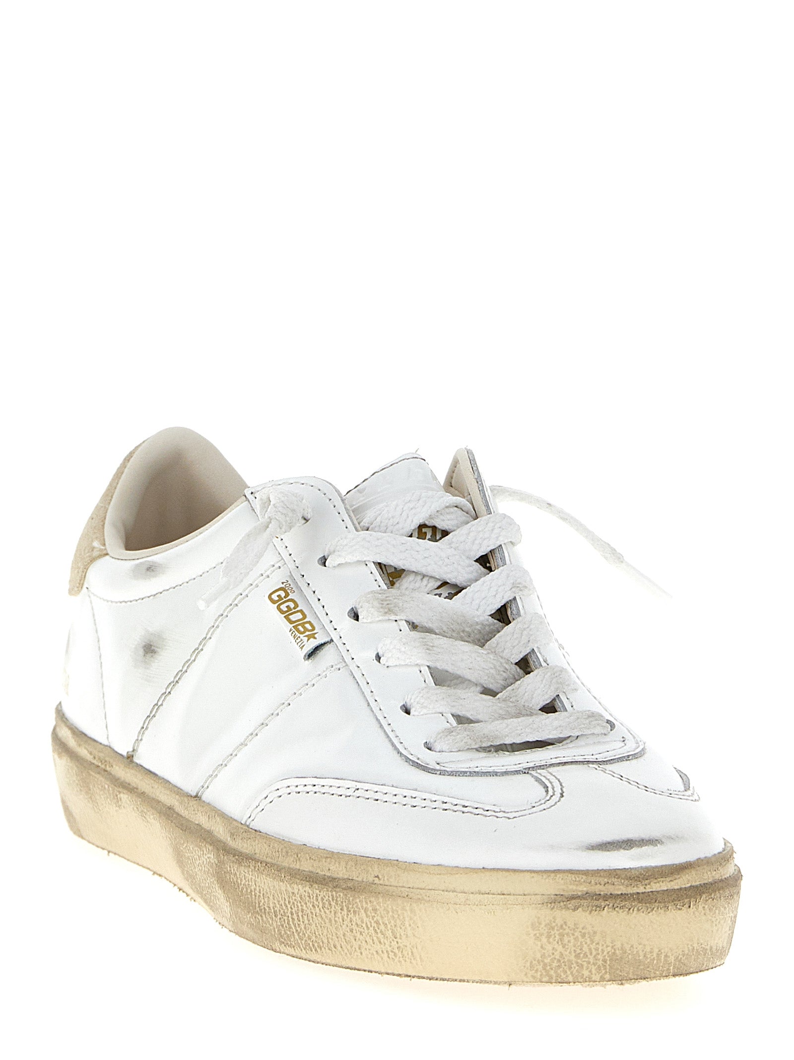 Glossy Leather Comfort Sneakers