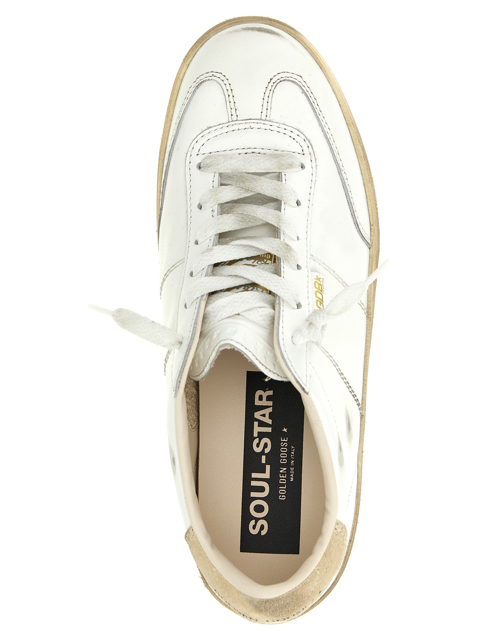 Glossy Leather Comfort Sneakers