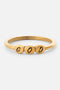 God Letter Ring