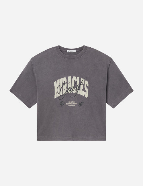 God of Miracles Cropped Women's Tee
