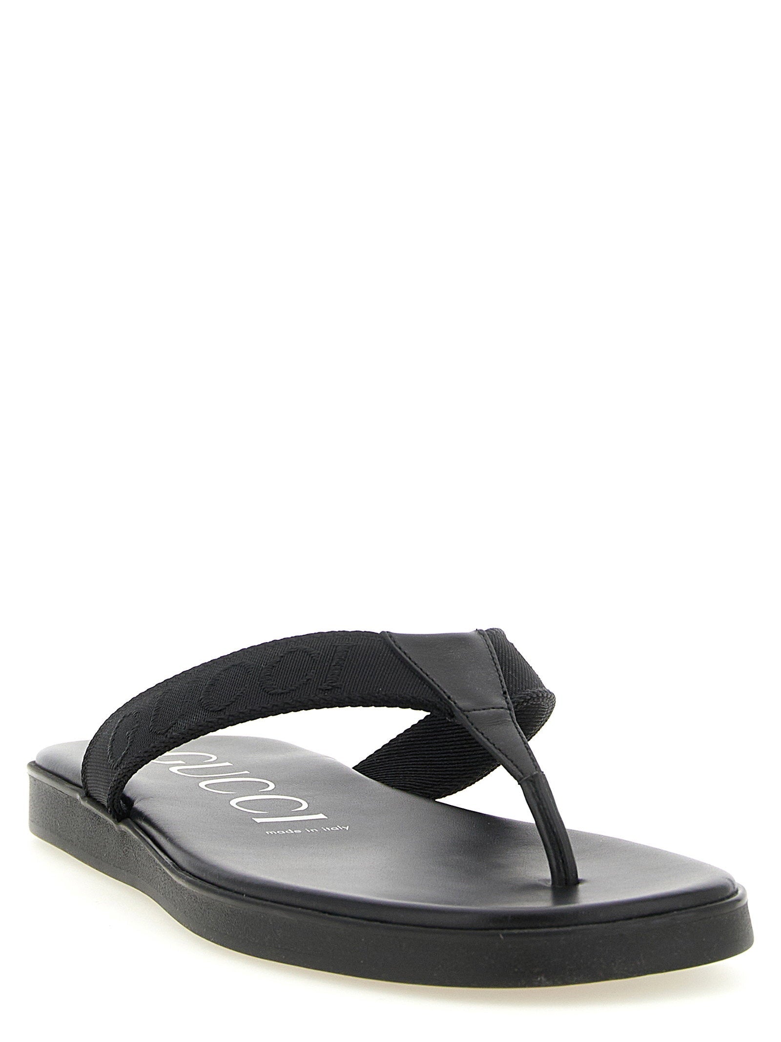 Gucci Jacquard Thong Sandals