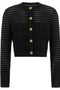 Balmain Semi-transparent Stripes Cardigan