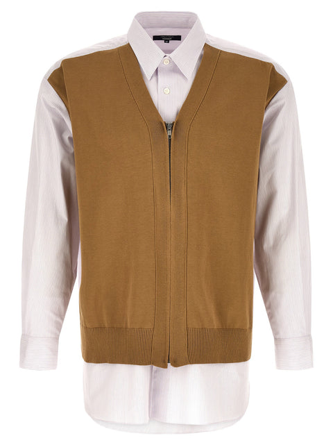 Comme Des Garҫons Homme Cardigan Insert Shirt