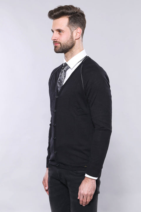 Black Cotton Knitwear - Wessi