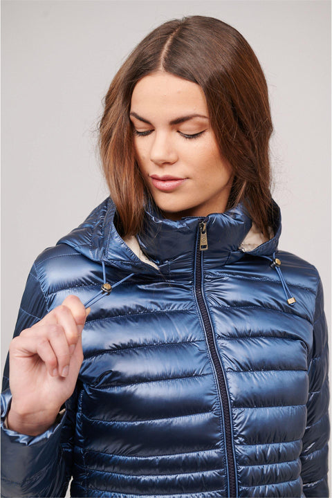 Halley New Women Puffer Jacket - Azul