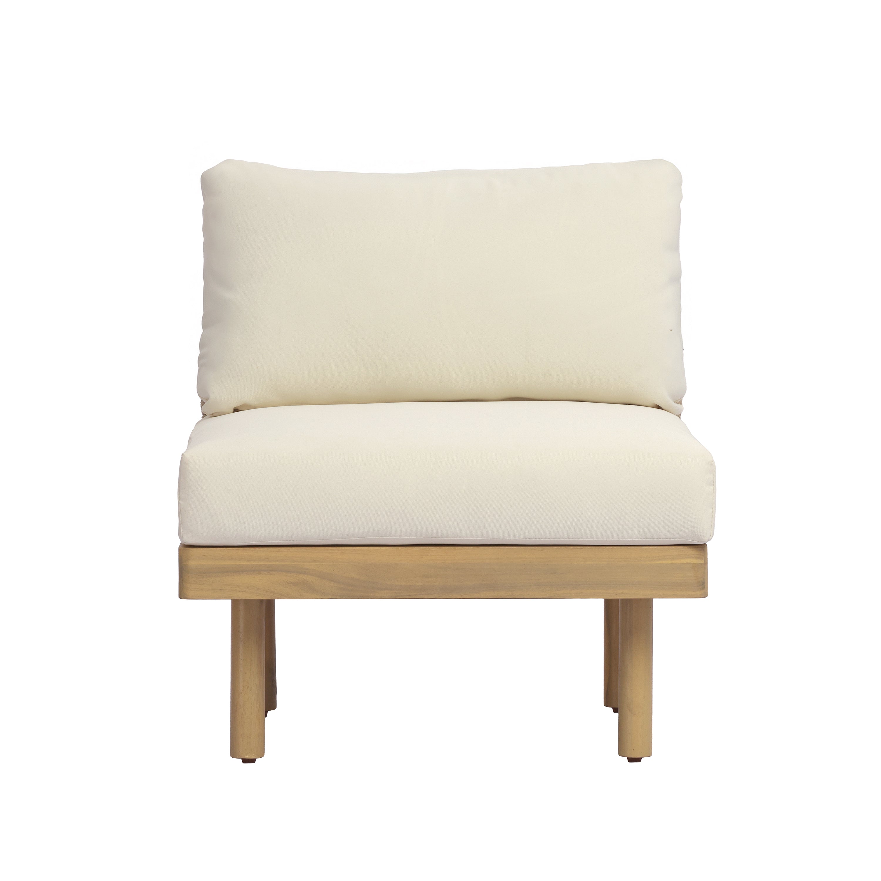 Harbor Luxe 7-Piece Acacia Wood Outdoor Sectional Sofa Set