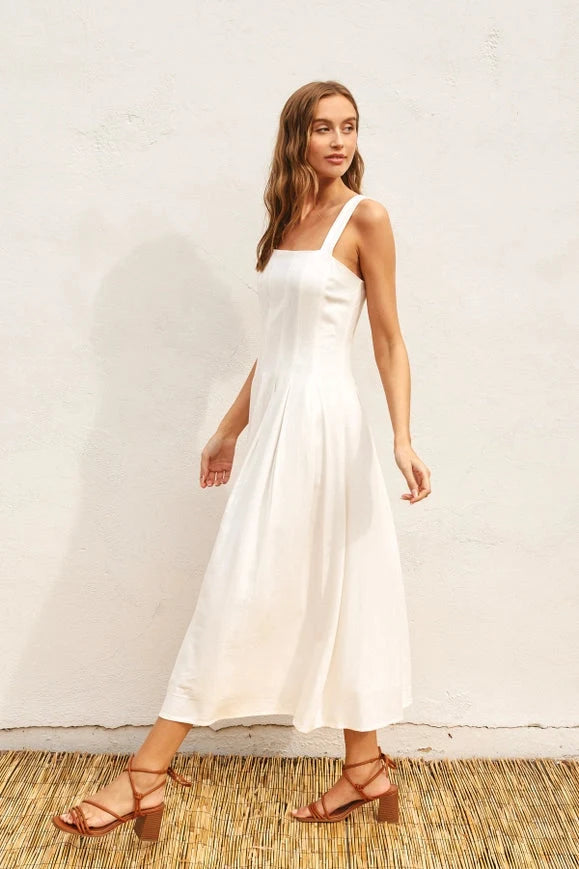 Heaven Sent Seam Detail Maxi Dress IVORY