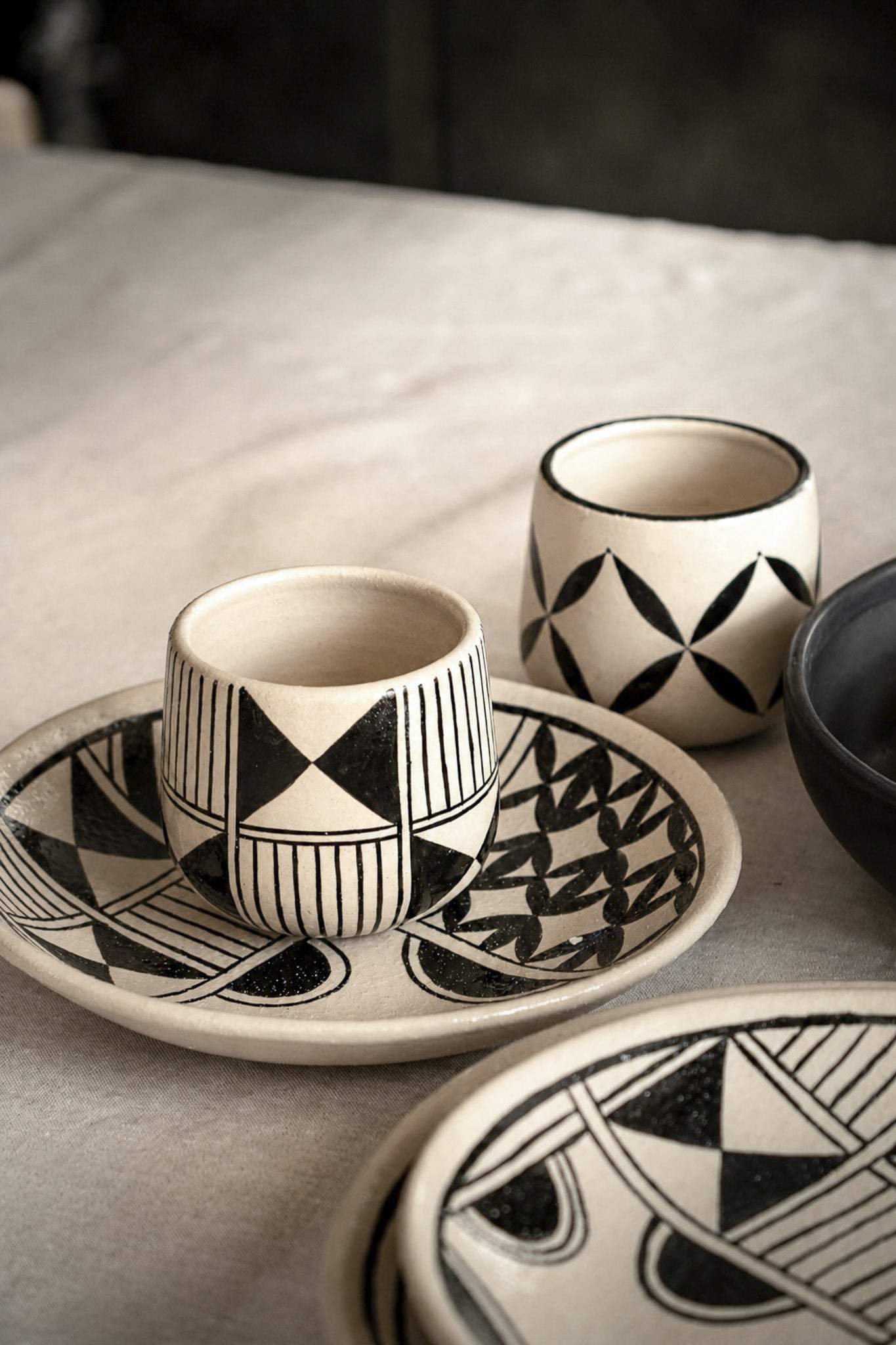 Hand Painted Coffee Mug : Handmade Stoneware Heritage Collection