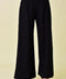 High Waisted Wide Leg Relaxed Fit Lounge Pants Black